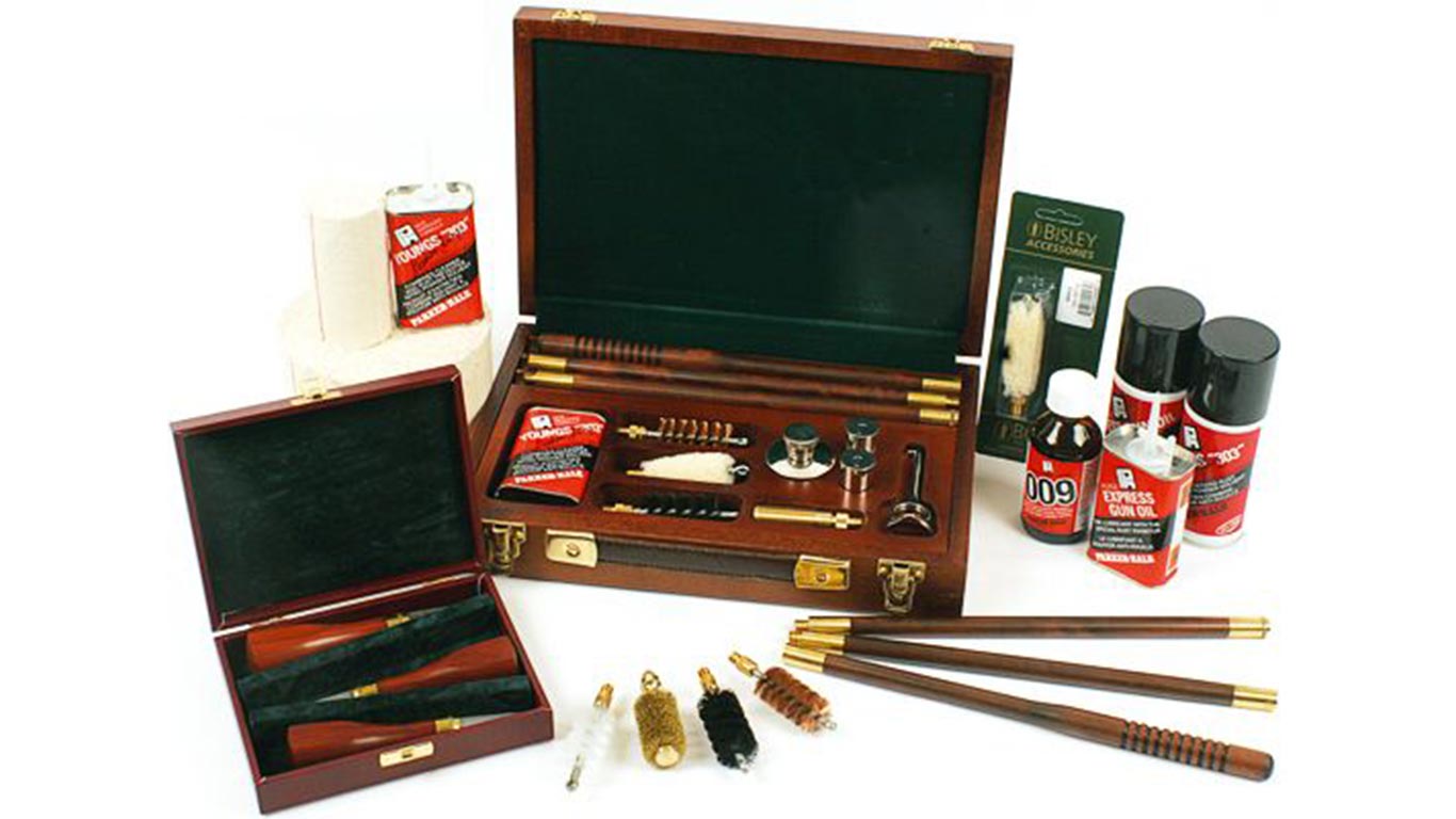 A mix of Parker-Hale gun care and cleaning products
